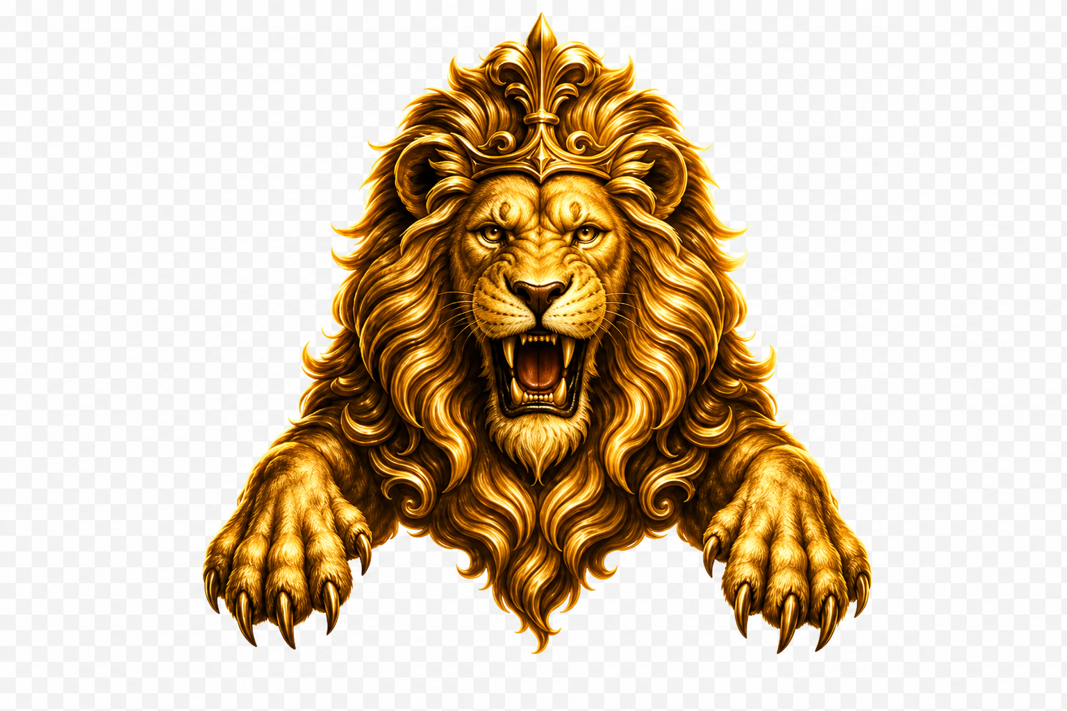 Majestic roaring lion of Baluchistan